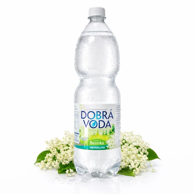 Dobrá voda Neperlivá s příchutí bezinka 1,5l